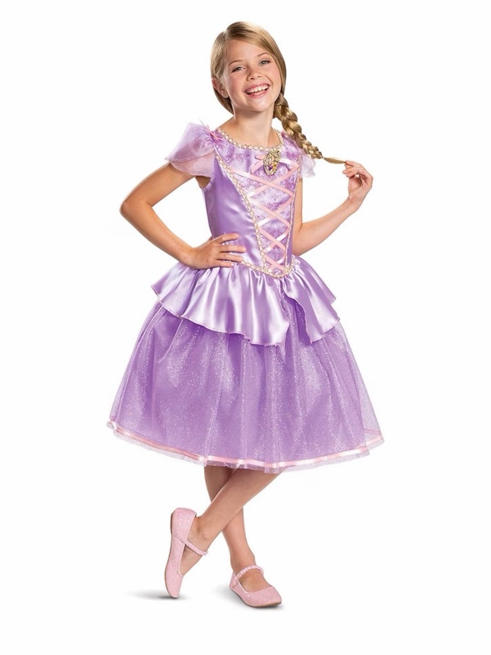 Rapunzel Princess Costume Dress - with accessories